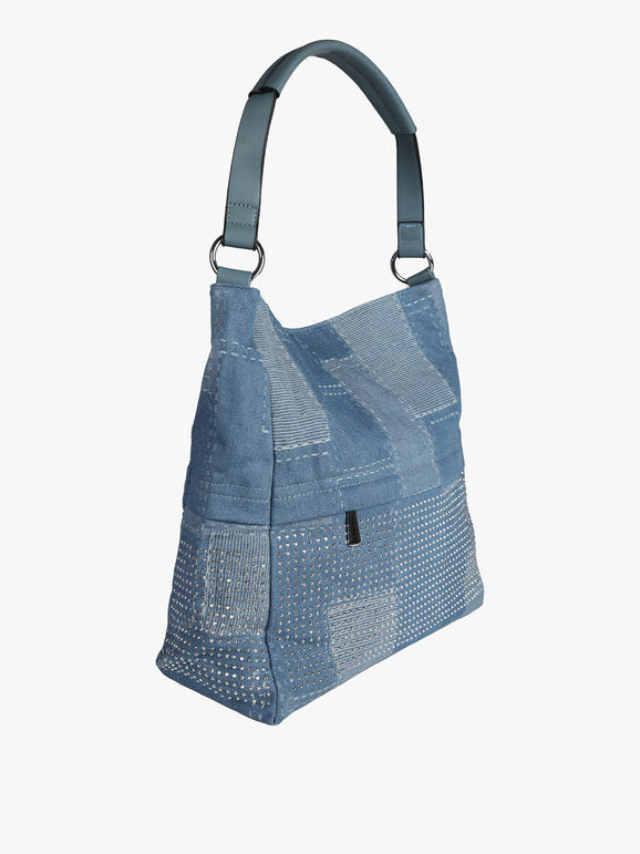 Solada Borsa in jeans con borchie