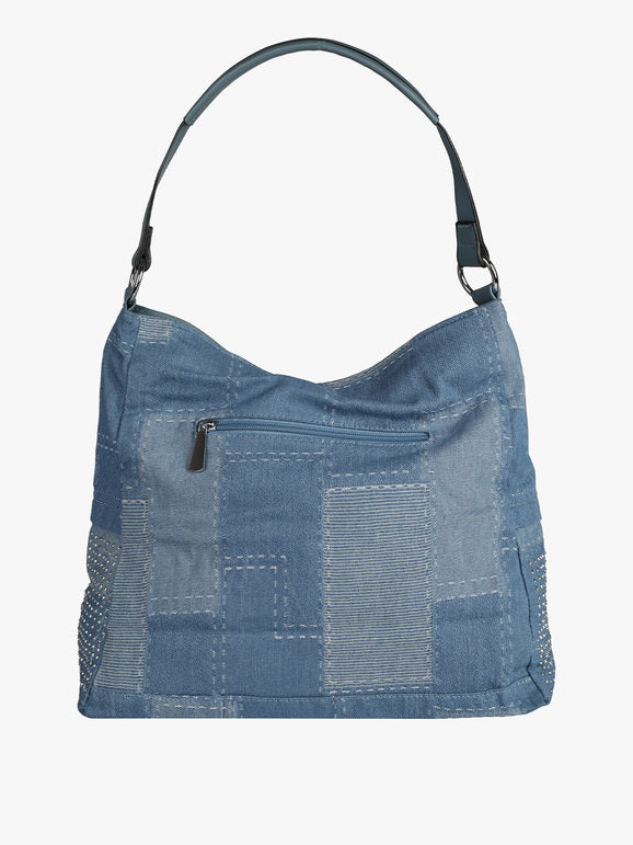 Solada Borsa in jeans con borchie