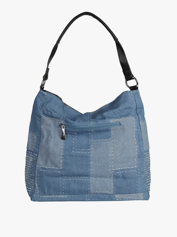 Solada Borsa in jeans con borchie